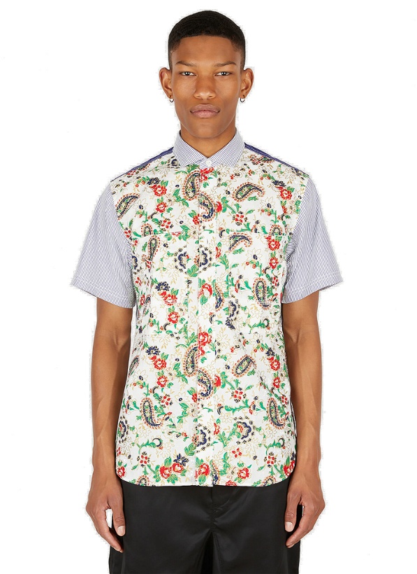 Photo: Patchwork Short Sleeve Shirt in Multicolour