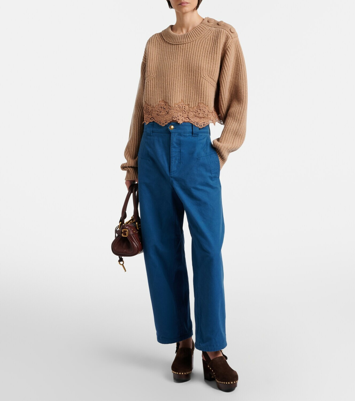 Chloé Jeannette suede clogs