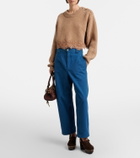 Chloé Jeannette suede clogs