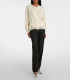 McQueen Deconstructed wool and cashmere cardigan