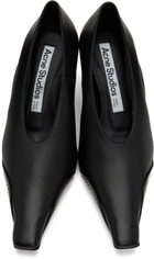 Acne Studios Black Pointed Bavotte Heels