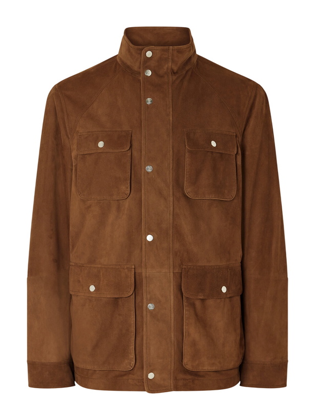 Photo: Brunello Cucinelli - Suede Jacket - Brown