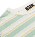 A.P.C. - Yves Striped Cotton-Jersey T-Shirt - Green