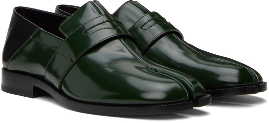 MAISON MARGIELA Tabi Split-Toe Polished-Leather Derby Shoes for Men