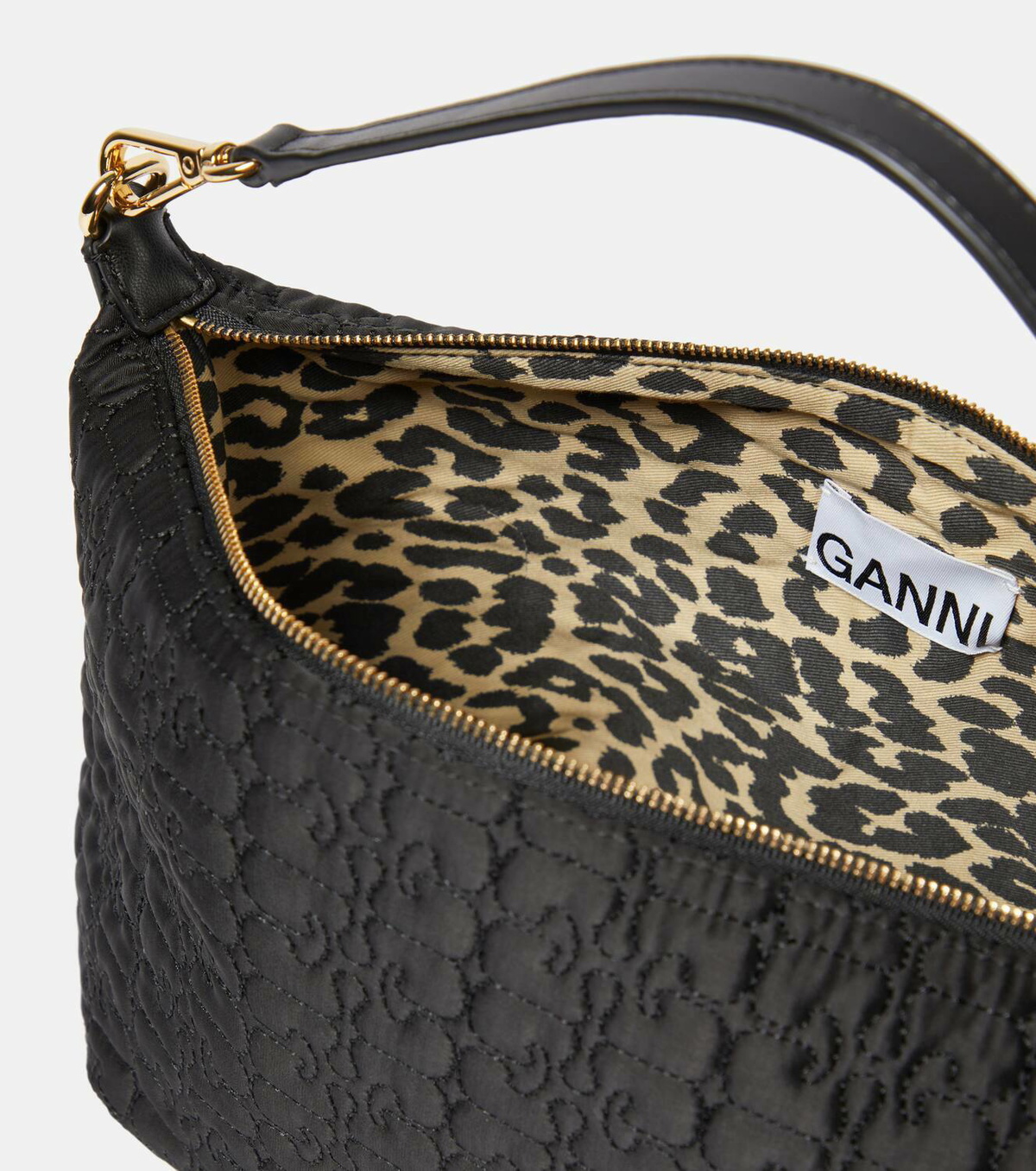 バッグ Ganni BUTTERFLY SHOULDER BAG Ganni Butterfly Medium satin shoulder bag GANNI