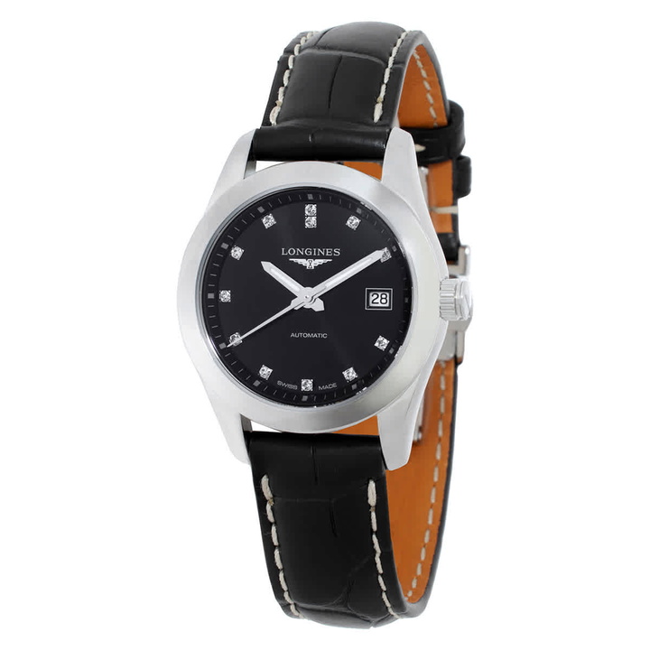 Photo: Longines Conquest Classic Automatic Diamond Ladies Watch L2.285.4.58.3