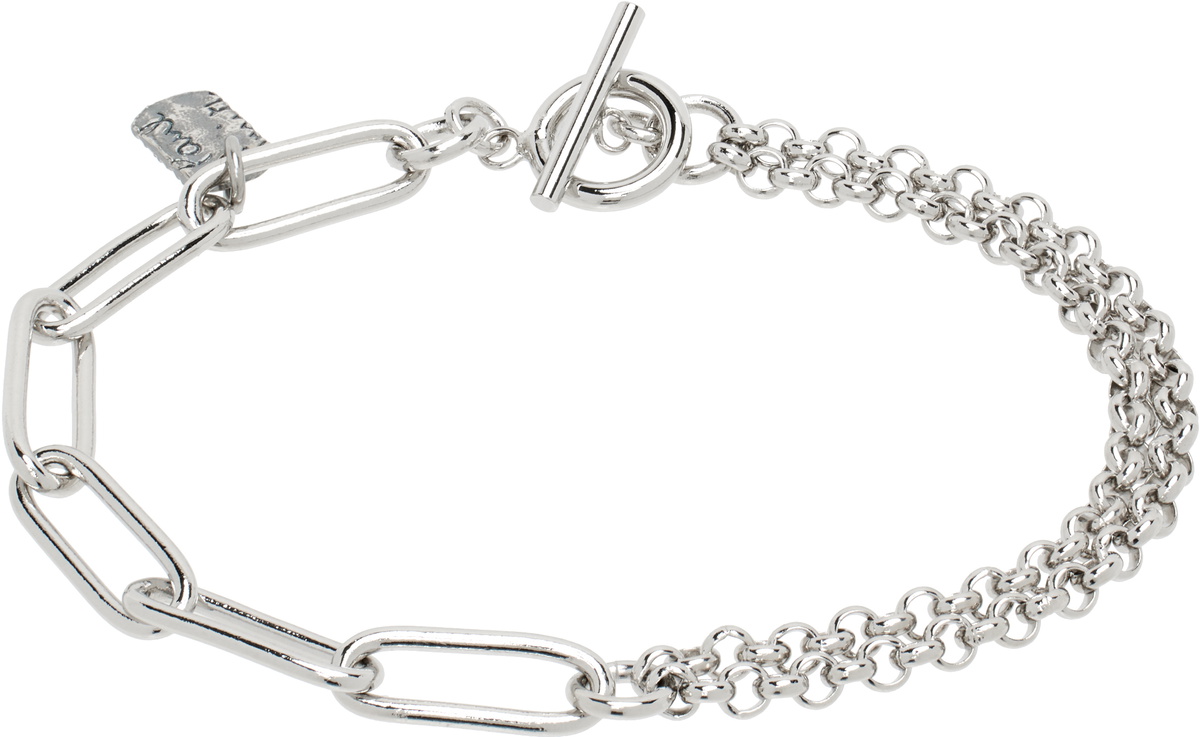 Paul Smith - Silver-Tone Metal ID Chain Bracelet - Silver