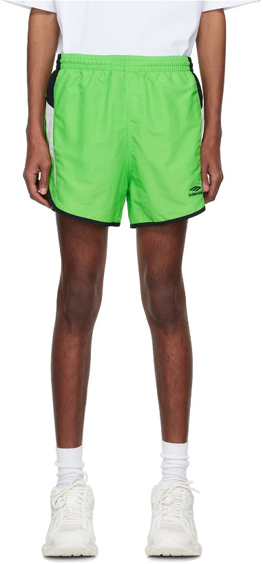 Photo: Balenciaga Green Nylon Shorts
