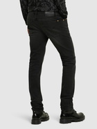 VERSACE - Stonewashed Cotton Denim Jeans