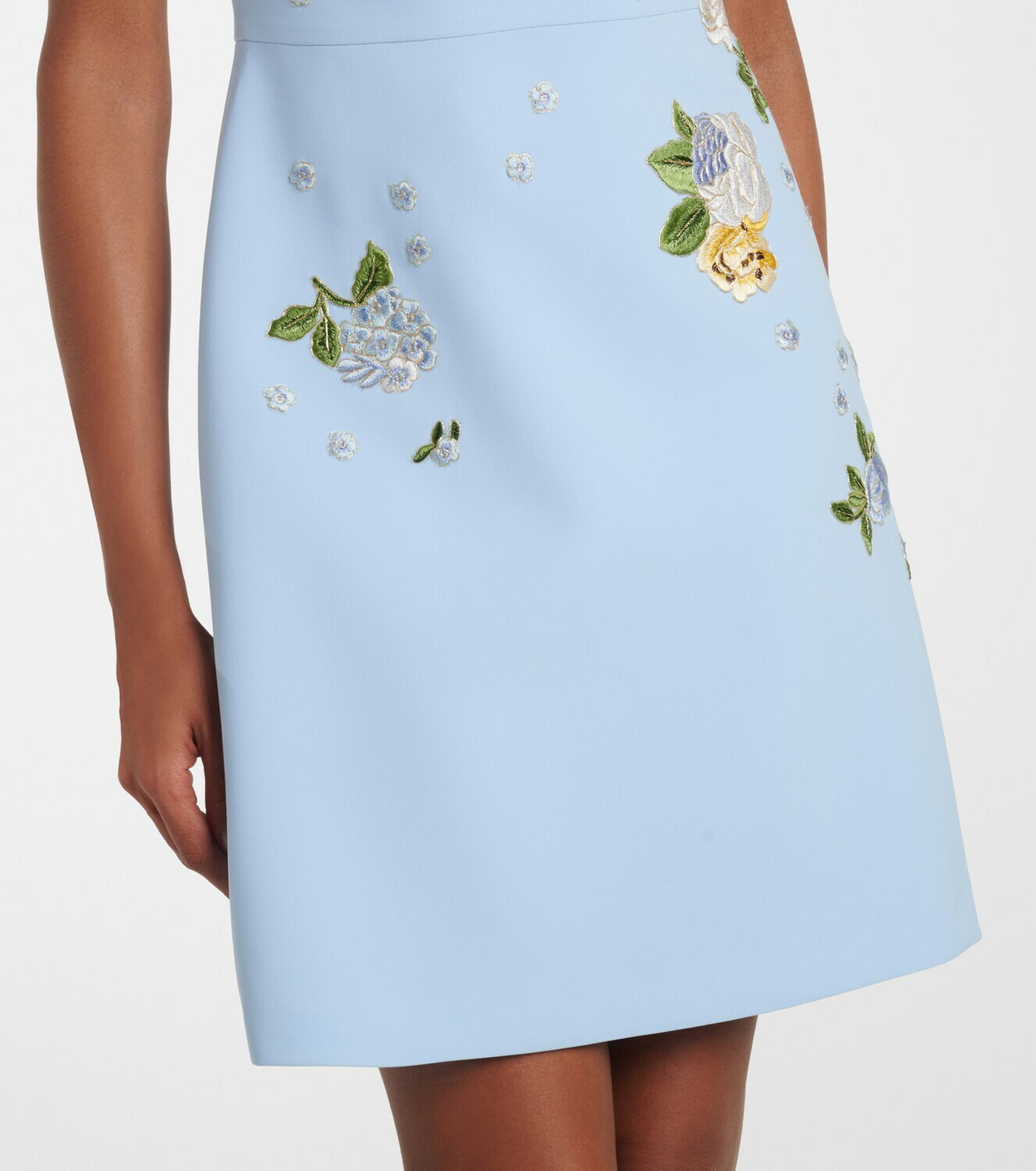 Carolina Herrera Floral embroidered minidress