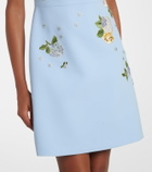 Carolina Herrera Floral embroidered minidress