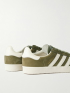 adidas Originals - Gazelle 85 Leather-Trimmed Suede Sneakers - Green