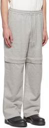 AMOMENTO Gray Convertible Lounge Pants