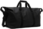 RAINS Black Large Hilo Weekend Bag