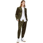 Comme des Garcons Homme Deux Khaki Check Zip Pocket Blazer