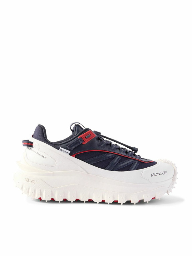 Photo: Moncler - Trailgrip GTX Leather-Trimmed Ripstop and Rubber Sneakers - Blue