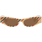 LOEWE Beige Flash Slim Cateye Sunglasses