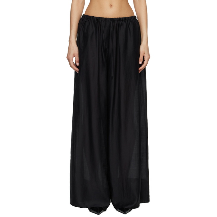 Photo: Entire Studios Black Vento Wide Leg Trousers