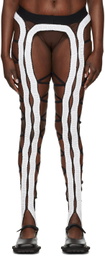 Sinéad O’Dwyer White Silk Harness Tights