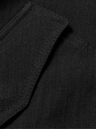 Mr P. - Cotton and Linen-Blend Bomber Jacket - Black