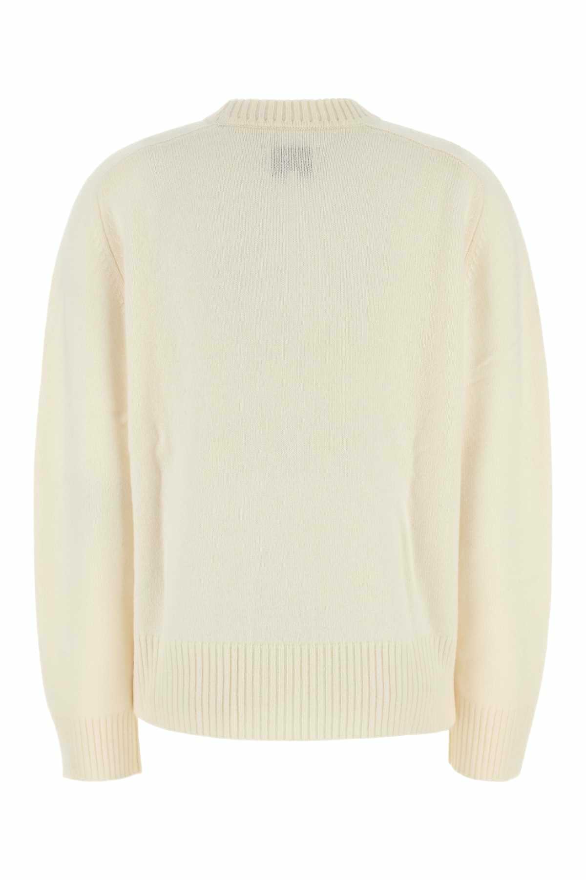 Loulou Studio Ivory Cashmere Baltra Sweater