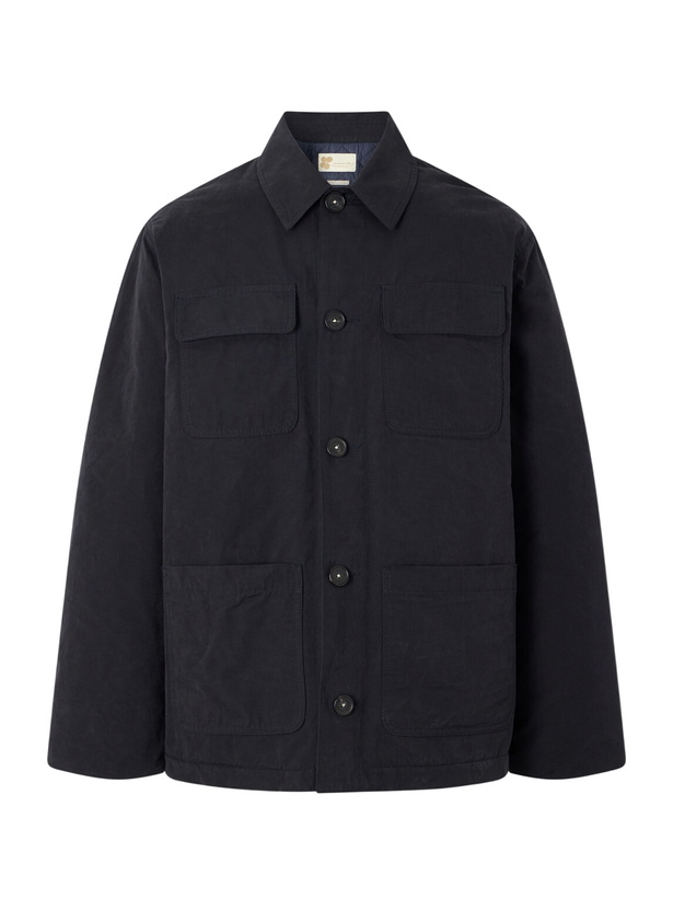 Photo: Massimo Alba - Gran Torino Padded Canvas Overshirt - Blue