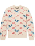 GUCCI - Logo-Jacquard Wool Sweater - Multi