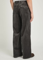 Oliver Spencer Orsman Corduroy Wide-leg Trousers Dark Grey