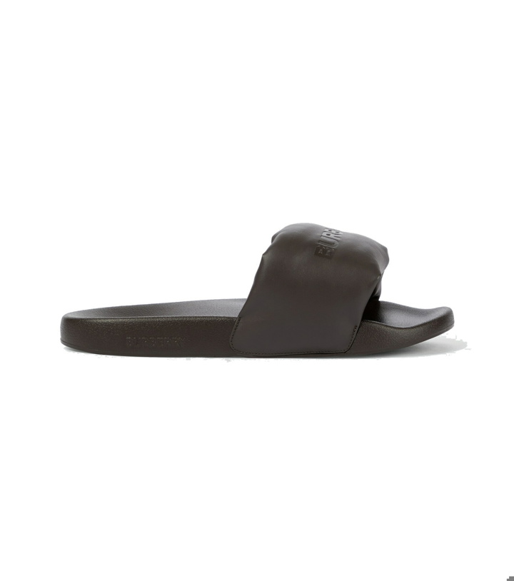 Photo: Burberry - Furley leather slides
