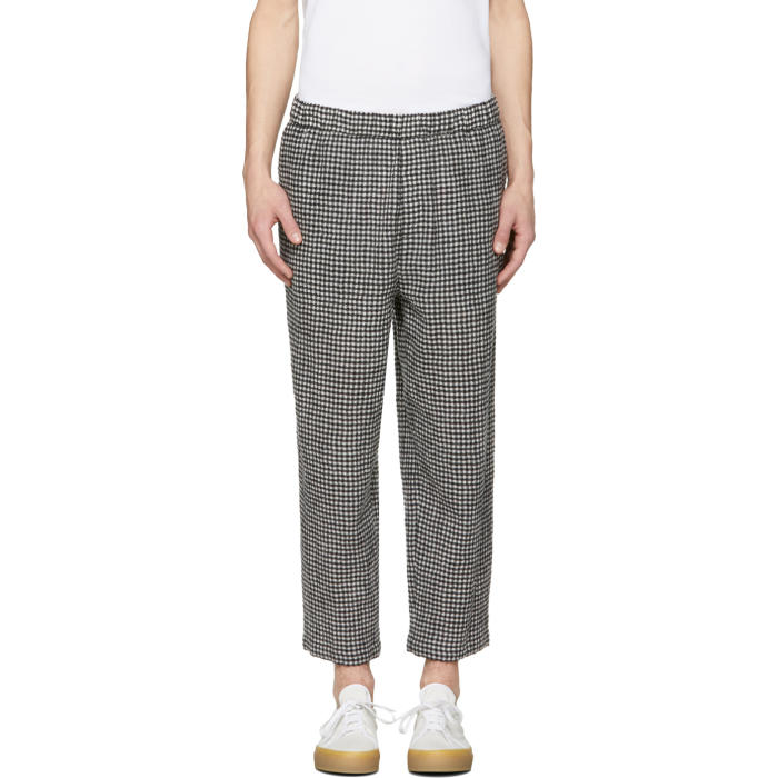 Photo: McQ Alexander McQueen Black and White Gingham NeukÃ¶lln Trousers 