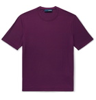 Lardini - Cotton-Jersey T-Shirt - Burgundy