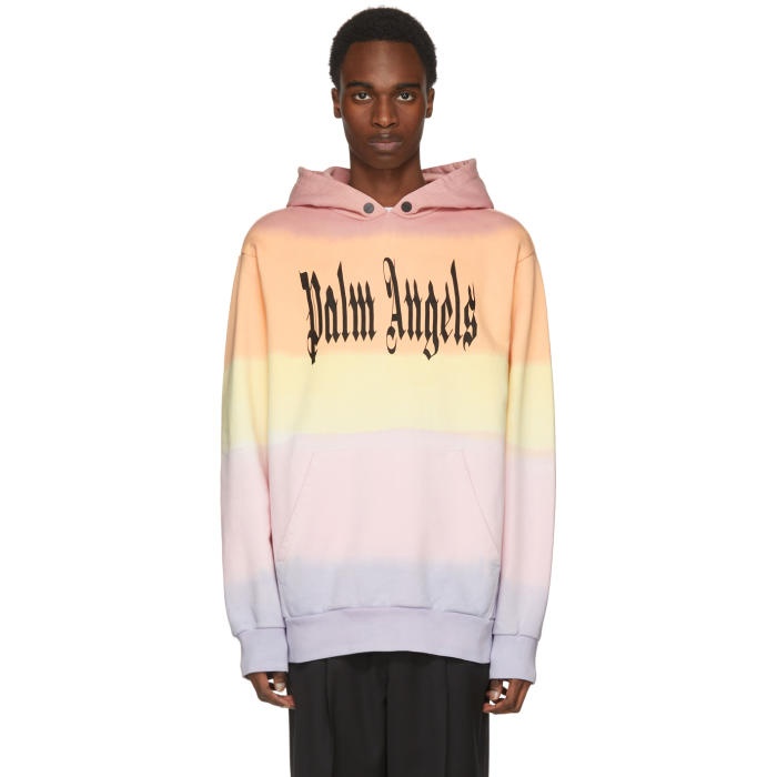 Photo: Palm Angels Multicolor Gothic Rainbow Hoodie