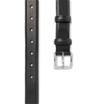 Mr P. - 3cm Black Leather Belt - Black