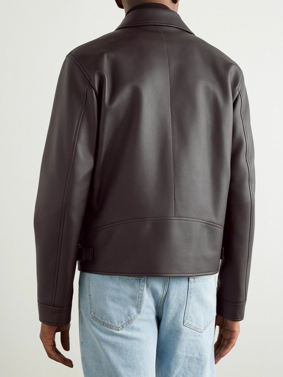 Loro Piana - Gail Full-Grain Leather Jacket - Black