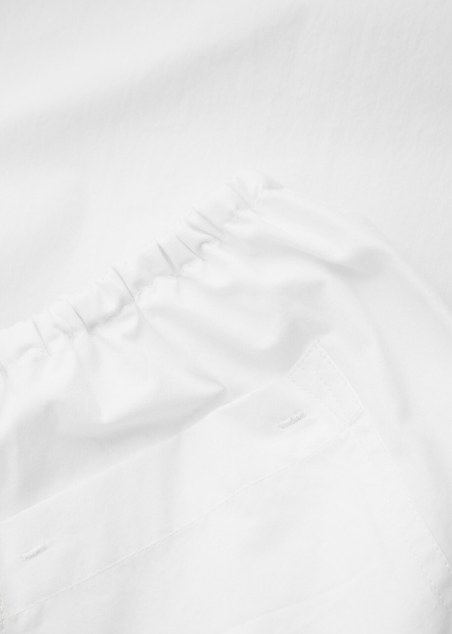 Matteau Drawcord Cotton-poplin Trousers White