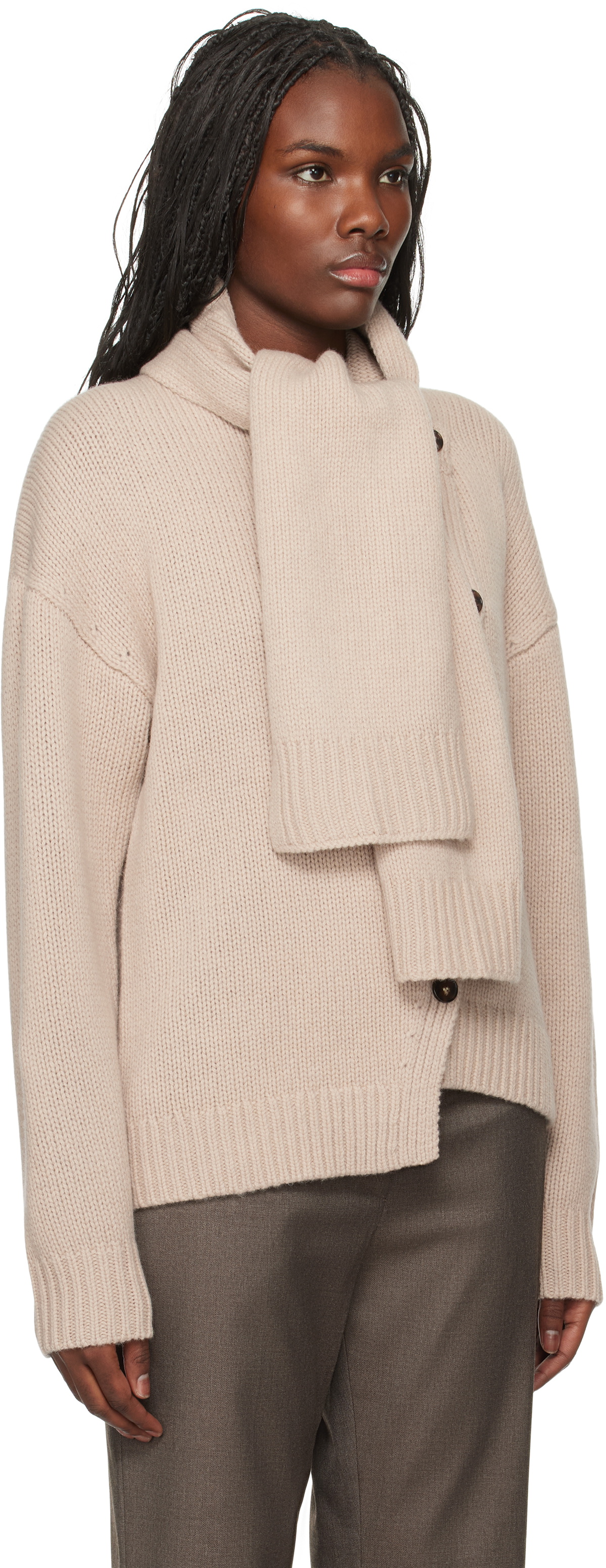 The Garment Beige Canada Scarf Cardigan
