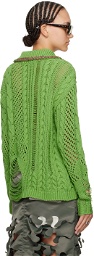 Andersson Bell Green Sauvage Cardigan