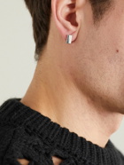 Tom Wood - Recycled Silver Spinel Hoop Earrings