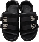 Givenchy Black Marshmallow Slingback Sandals