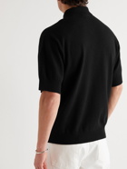 Agnona - Cashmere Polo Shirt - Black