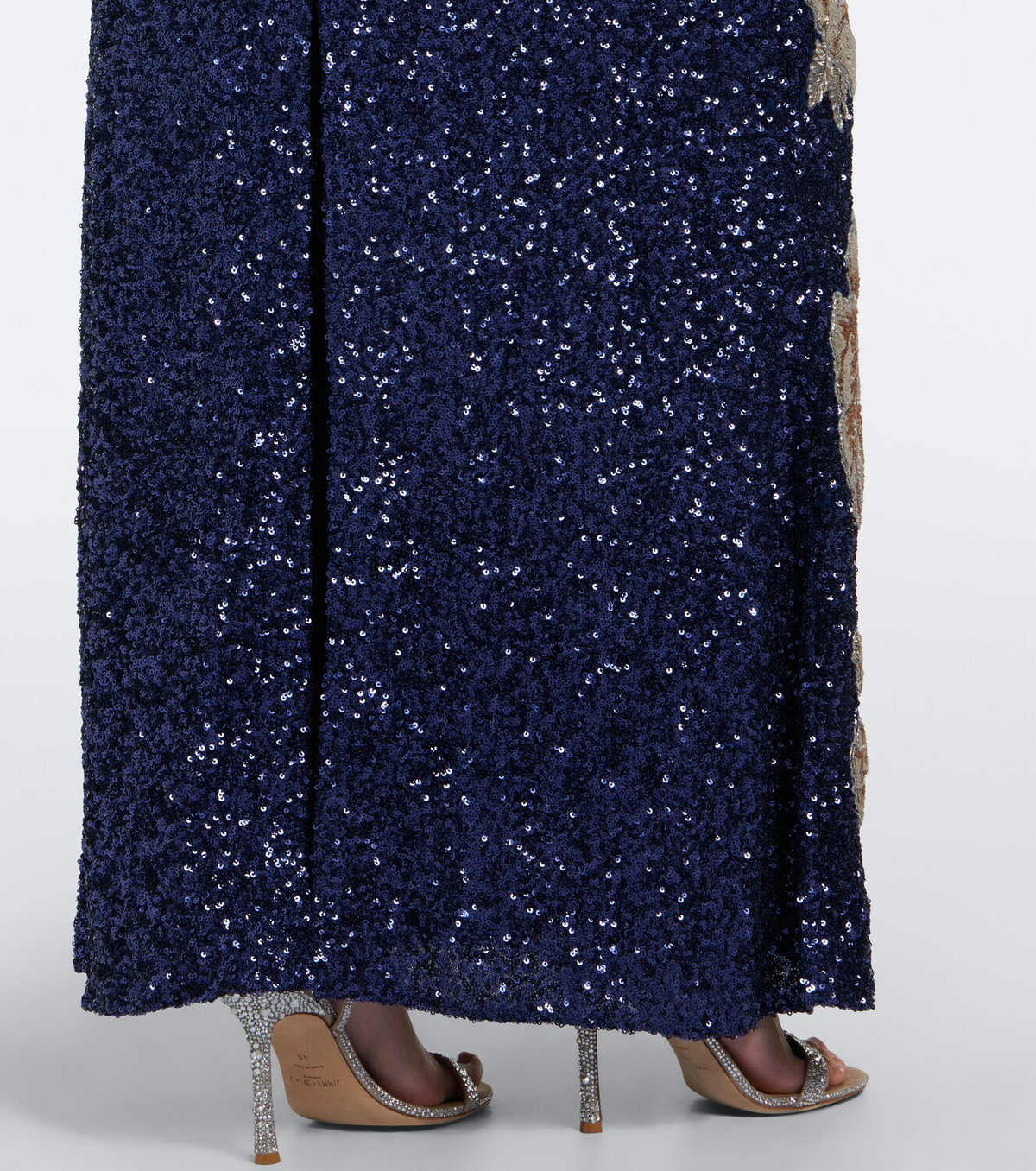Là Fuori Celestial Bloom embellished gown