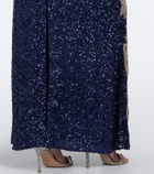 Là Fuori Celestial Bloom embellished gown