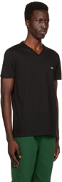 Lacoste Black V-Neck T-Shirt