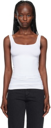 Theory White Len Tubular Tank Top