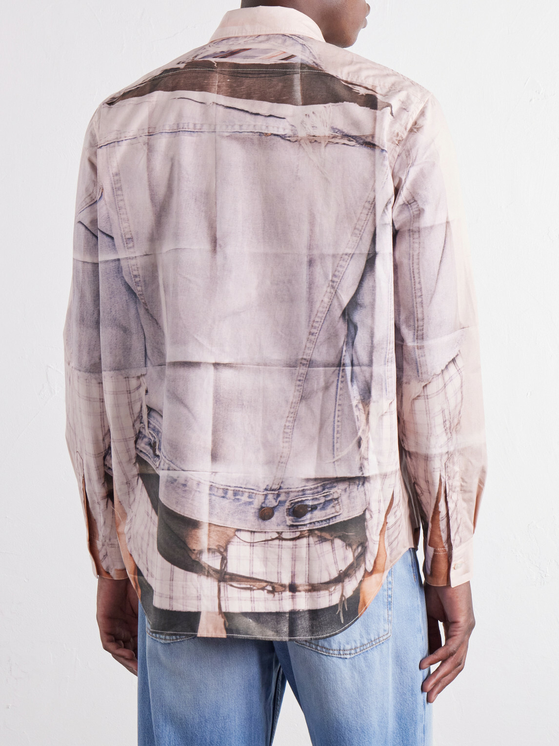 Acne Studios - Trompe-L'oeil Cotton-Poplin Shirt - Pink