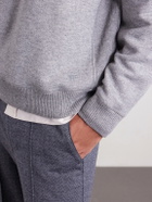 TOM FORD - Cashmere and Cotton-Blend Sweater - Gray