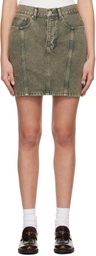 Moschino Jeans Gray 10 Oz Vintage Denim Miniskirt
