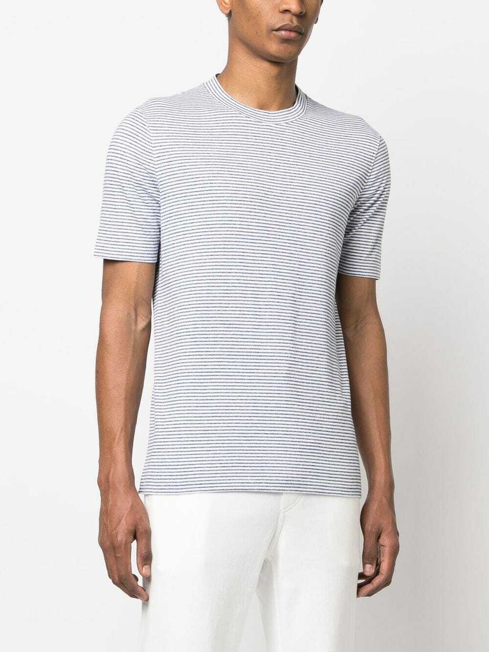 BRUNELLO CUCINELLI - Striped Cotton T-shirt Brunello Cucinelli