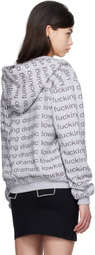 I'm Sorry by Petra Collins SSENSE Exclusive Gray JennyFax Edition Oversized Hoodie