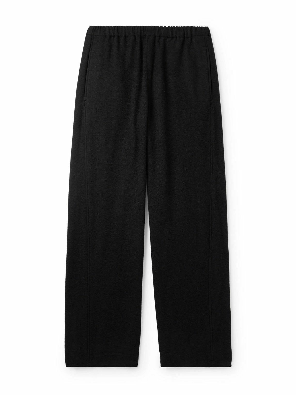 ssstein - Straight-Leg Wool and Cashmere-Blend Trousers - Black
